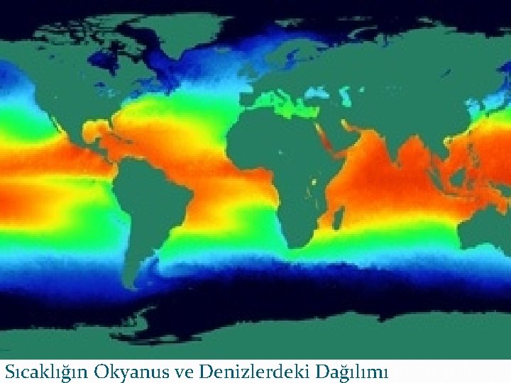 Sıcaklığın Okyanus ve Denizlerdeki Dağılımı Sıcaklığın Okyanus ve Denizlerdeki Dağılımı
