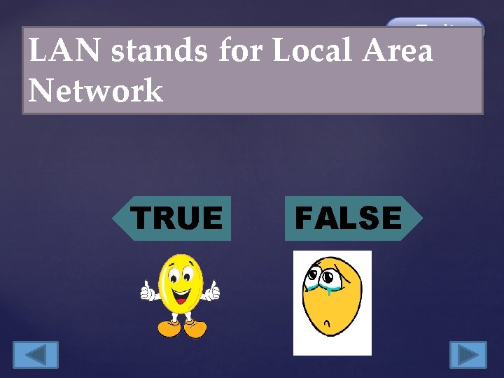 LAN stands for Local Area Network TRUE FALSE 