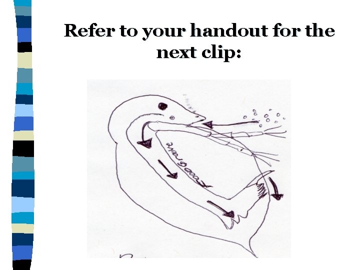 Refer to your handout for the next clip: 