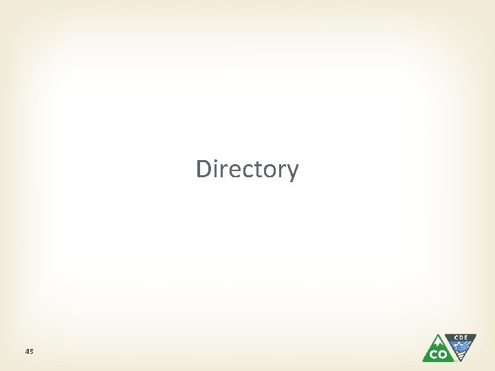 Directory 45 
