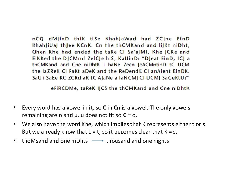  • Every word has a vowel in it, so C in Cn is