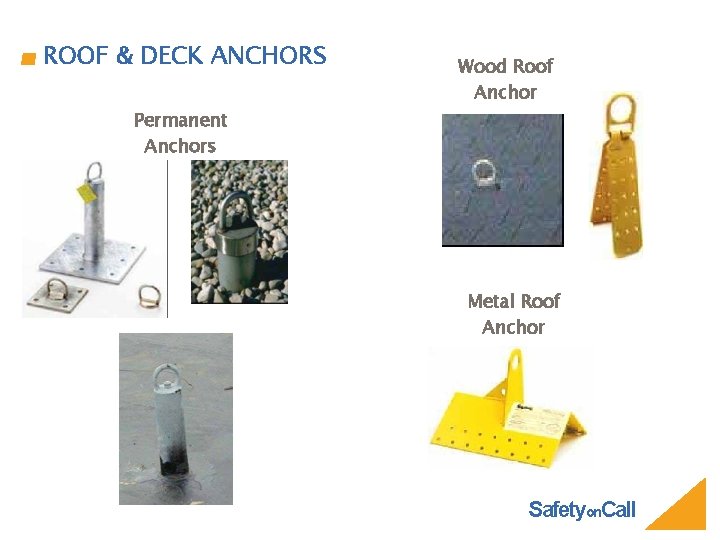 ROOF & DECK ANCHORS Permanent Anchors Wood Roof Anchor Metal Roof Anchor Safetyon. Call