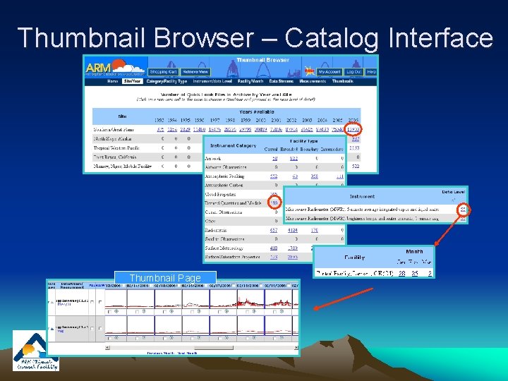 Thumbnail Browser – Catalog Interface Thumbnail Page 