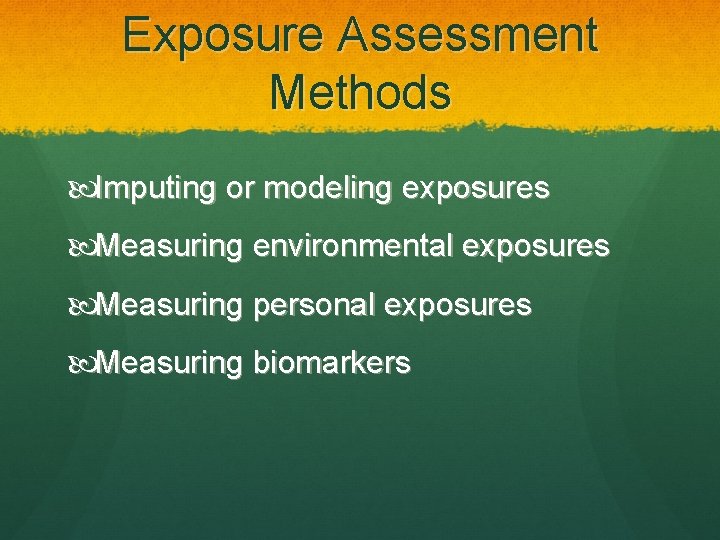 Exposure Methods Examples Frumkin 2 e Part 1 Methods and Paradigms
