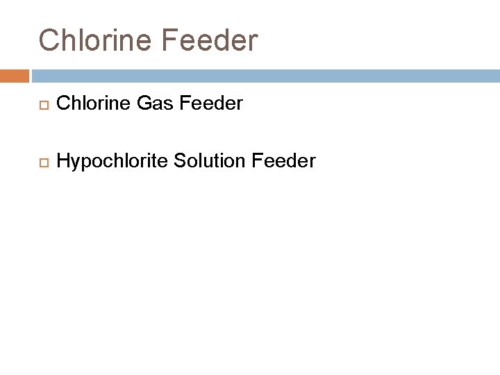 Chlorine Feeder Chlorine Gas Feeder Hypochlorite Solution Feeder 