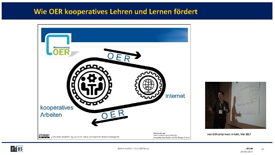Wie OER kooperatives Lehren und Lernen fördert Von OERcamp West in Köln, Mai 2017