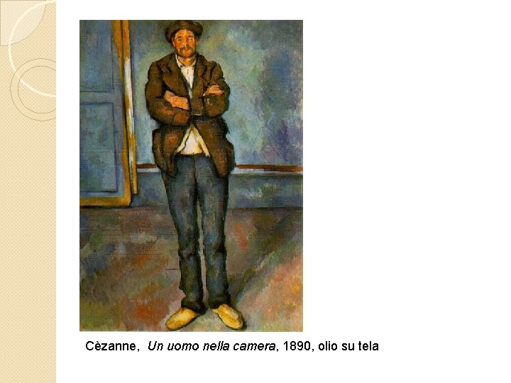 Cèzanne, Un uomo nella camera, 1890, olio su tela 