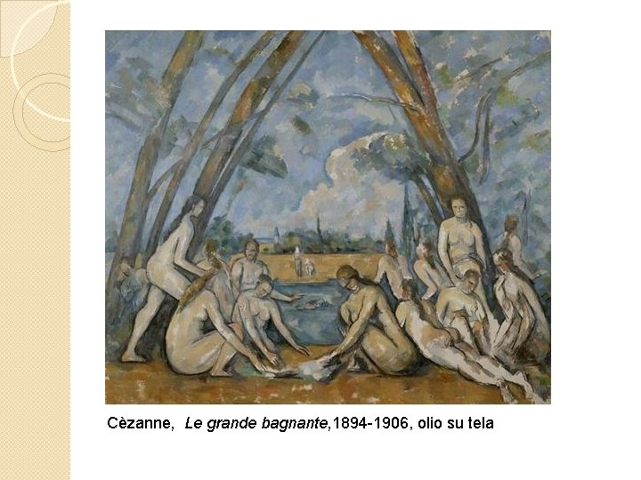Cèzanne, Le grande bagnante, 1894 -1906, olio su tela 
