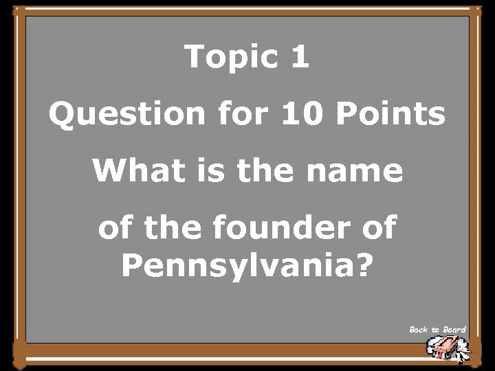 Topic 1 Question for 10 Points What is the name of the founder of
