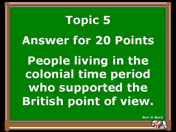 Topic 5 Answer for 20 Points People living in the colonial time period who