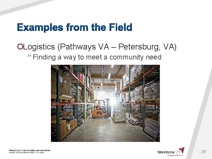 ¡Logistics (Pathways VA – Petersburg, VA) } Finding a way to meet a community