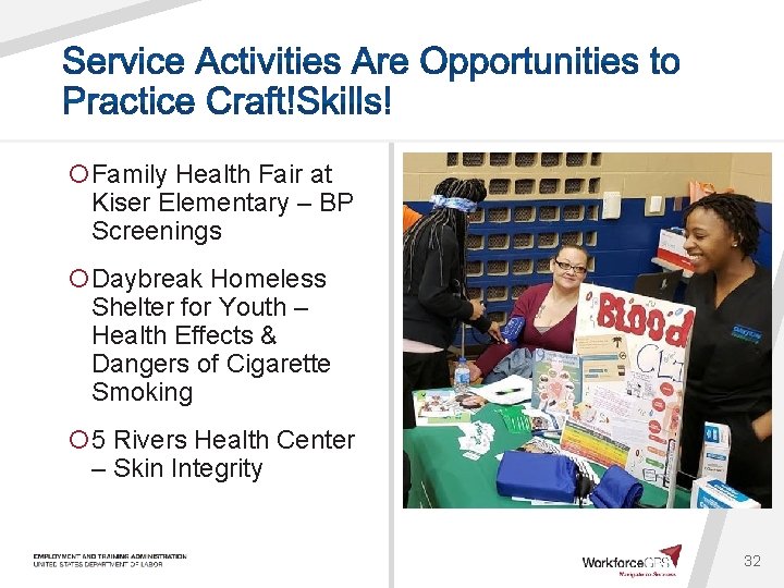 ¡Family Health Fair at Kiser Elementary – BP Screenings ¡Daybreak Homeless Shelter for Youth