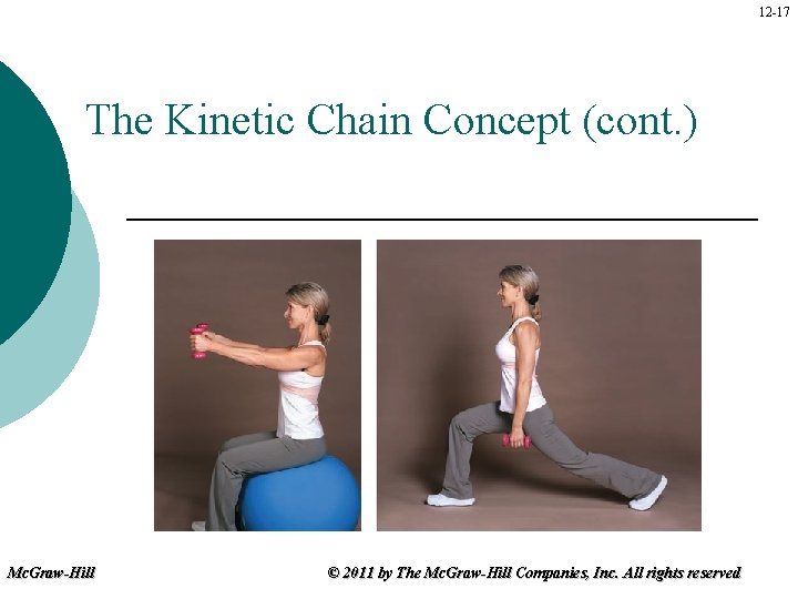 12 -17 The Kinetic Chain Concept (cont. ) Mc. Graw-Hill © 2011 by The