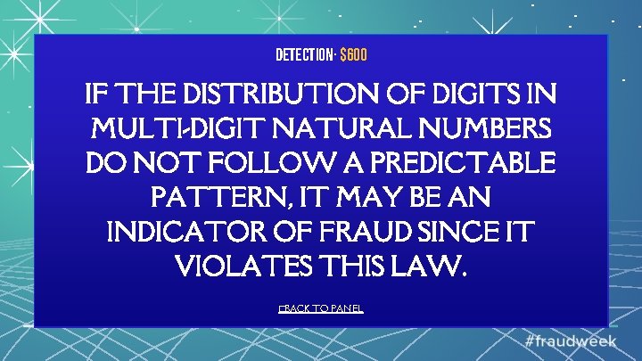 Detection· $600 IF THE DISTRIBUTION OF DIGITS IN MULTI-DIGIT NATURAL NUMBERS DO NOT FOLLOW