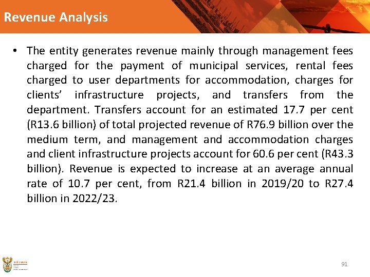 Revenue Analysis • The entity generates revenue mainly through management fees charged for the