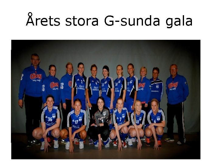 Årets stora G-sunda gala 