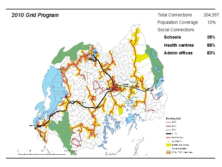 2010 Grid Program Total Connections Population Coverage 204, 397 10% Social Connections Schools 35%