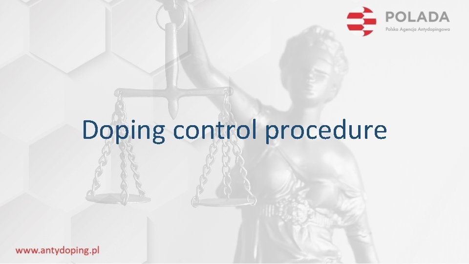 Doping control procedure 