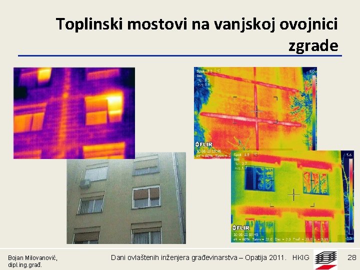 Toplinski mostovi na vanjskoj ovojnici zgrade Bojan Milovanović, dipl. ing. građ. Dani ovlaštenih inženjera