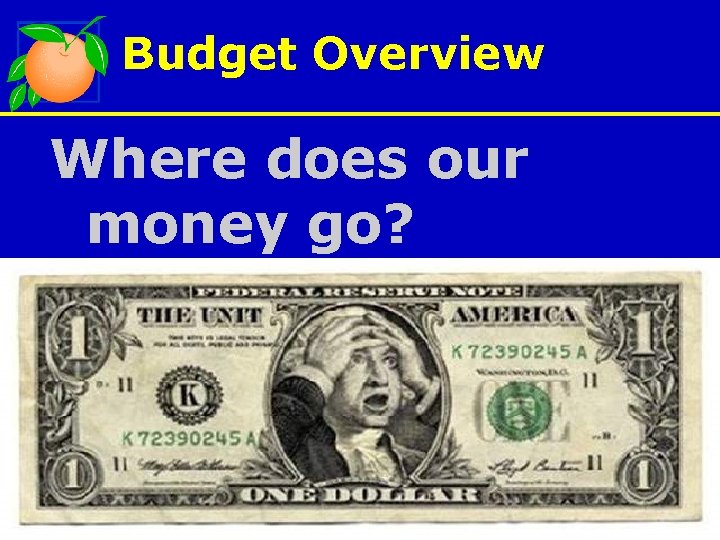 Budget Overview Where does our money go? 