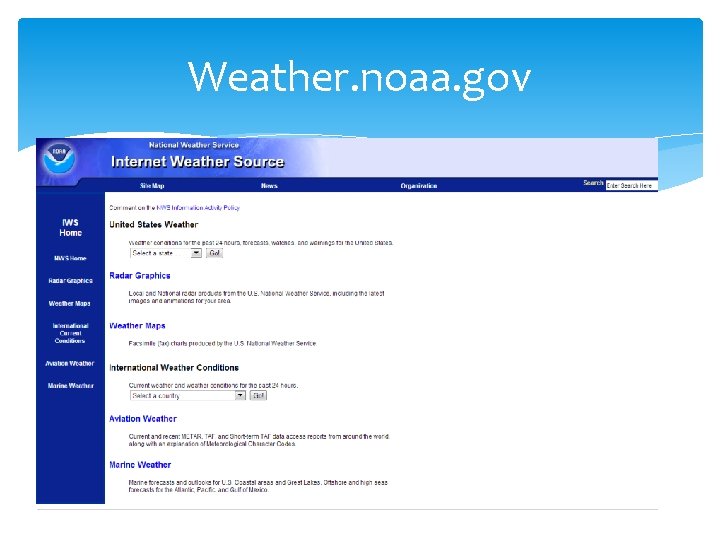 Weather. noaa. gov 