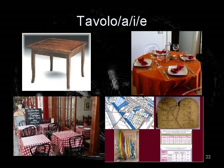 Tavolo/a/i/e 22 