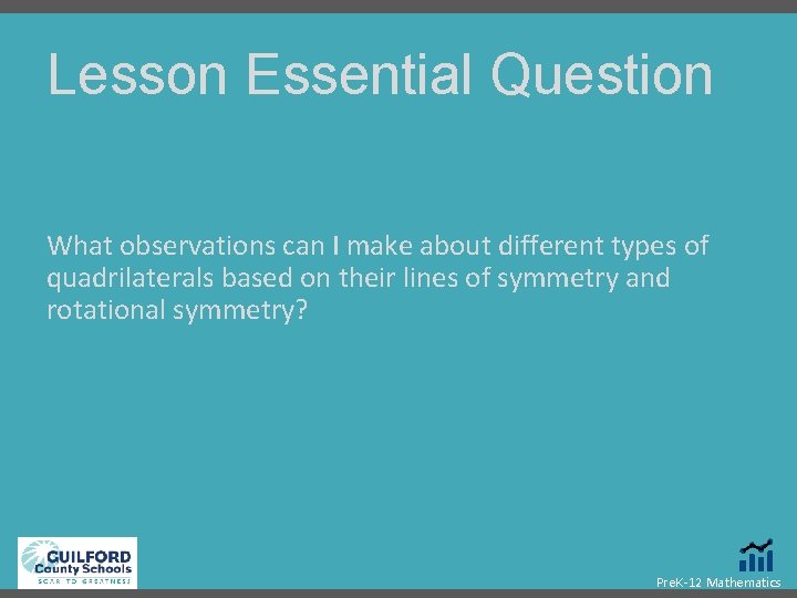 Lesson Essential Question What observations can I make about different types of quadrilaterals based