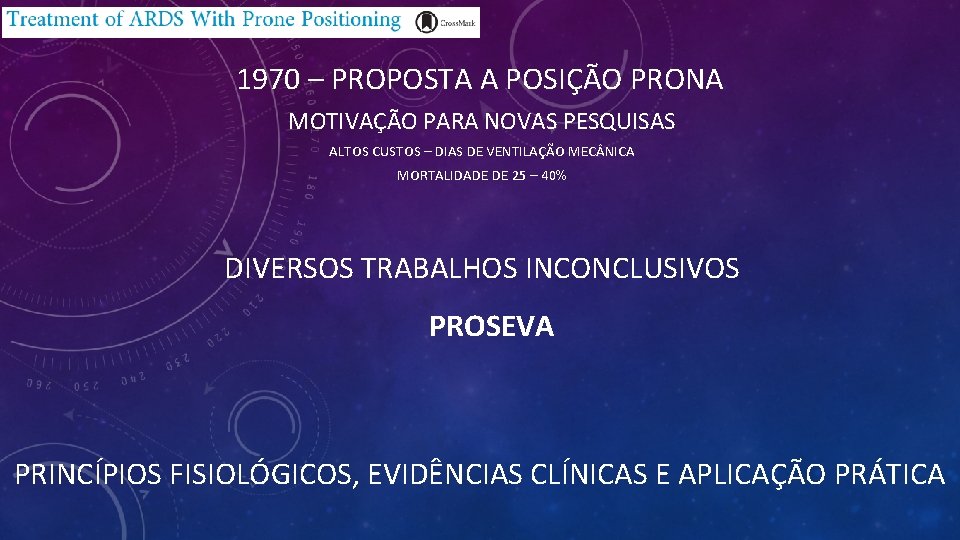 1970 – PROPOSTA A POSIÇÃO PRONA MOTIVAÇÃO PARA NOVAS PESQUISAS ALTOS CUSTOS – DIAS