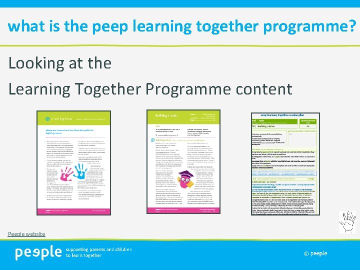 what is the peep learning together programme? Looking at the Learning Together Programme content