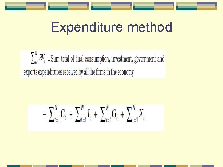 Expenditure method 