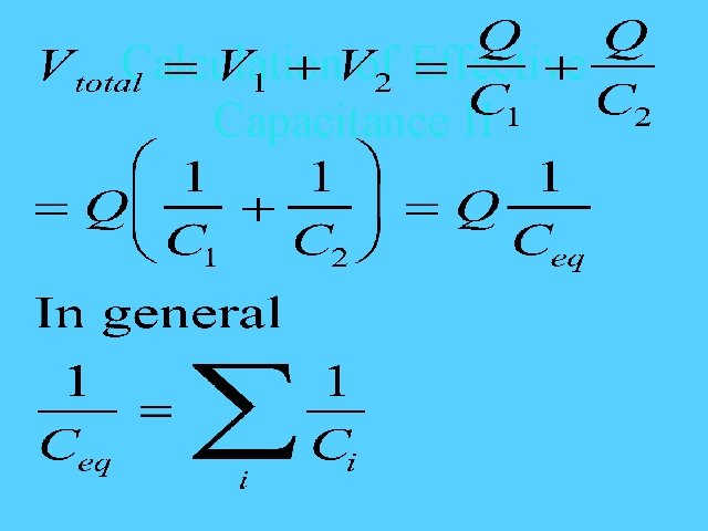 Calculation of Effective Capacitance II 