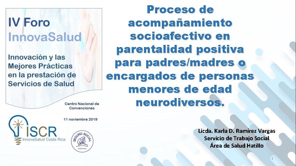 Proceso de acompañamiento socioafectivo en parentalidad positiva para padres/madres o encargados de personas menores