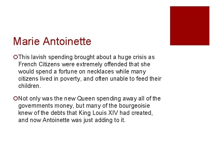 Marie Antoinette ¡This lavish spending brought about a huge crisis as French Citizens were