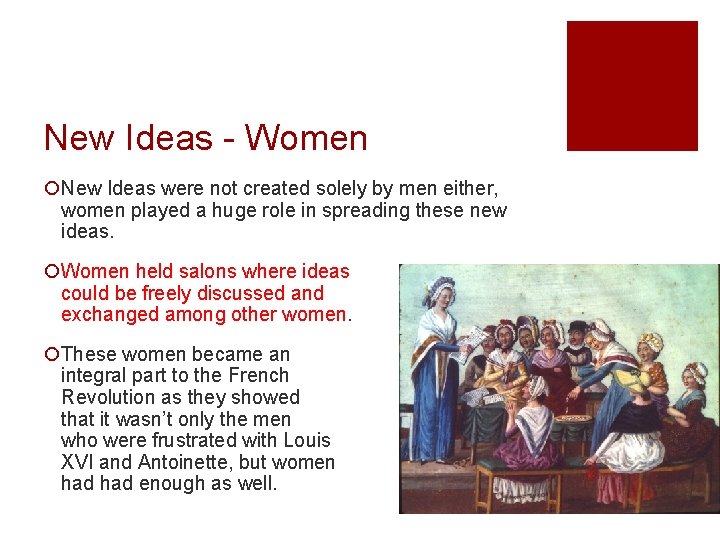 New Ideas - Women ¡New Ideas were not created solely by men either, women