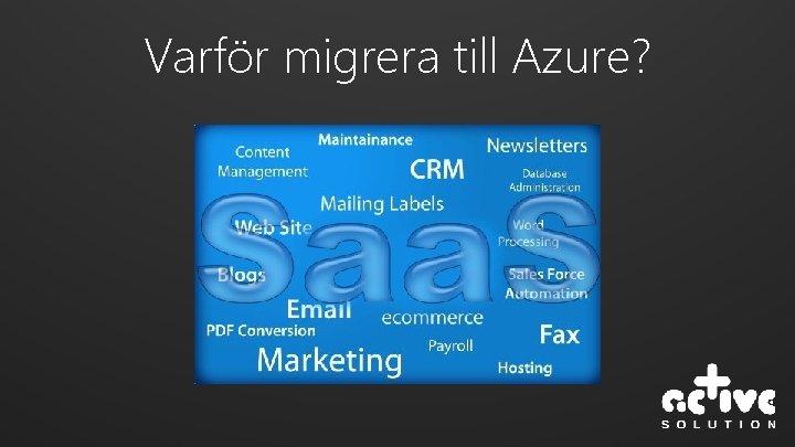 Varför migrera till Azure? 