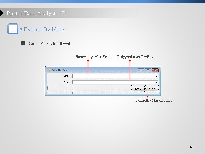 Raster Data Analyst - II 1 Extract By Mask √ Extract By Mask :