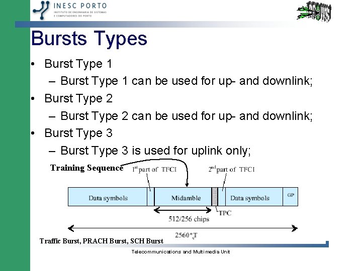 Bursts Types • Burst Type 1 – Burst Type 1 can be used for