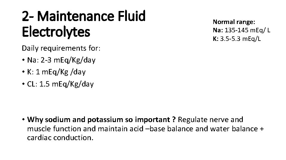 Fluid and Electrolytes By Rand AlShayeb Total body