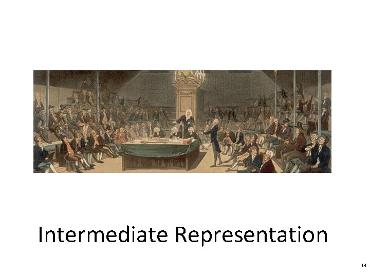 Intermediate Representation 14 