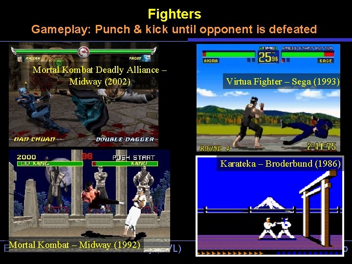 Fighters Gameplay: Punch & kick until opponent is defeated Mortal Kombat Deadly Alliance –