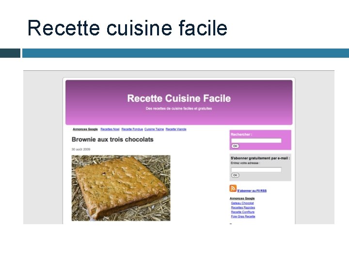 Recette cuisine facile 