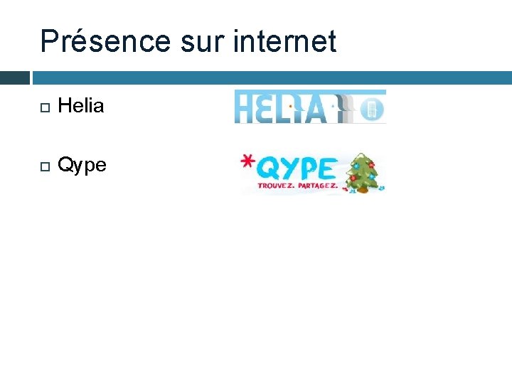 Présence sur internet Helia Qype 