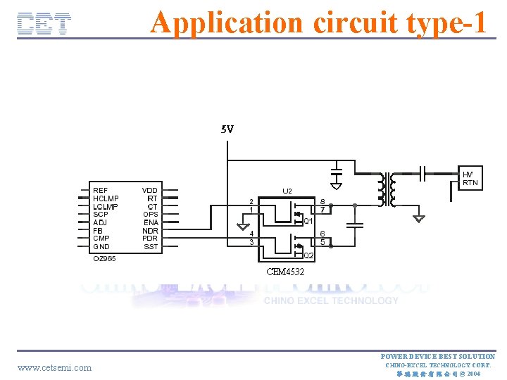 Application circuit type-1 CE TC ON FID E NT IA L POWER DEVICE BEST