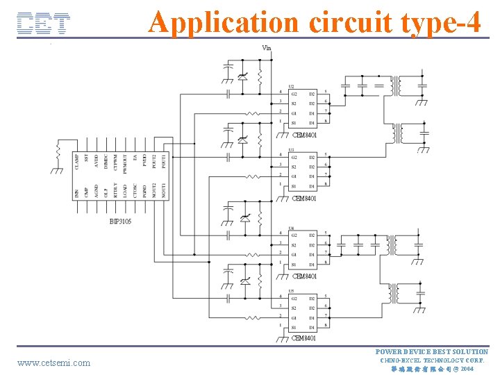 Application circuit type-4 CE TC ON FID E NT IA L POWER DEVICE BEST