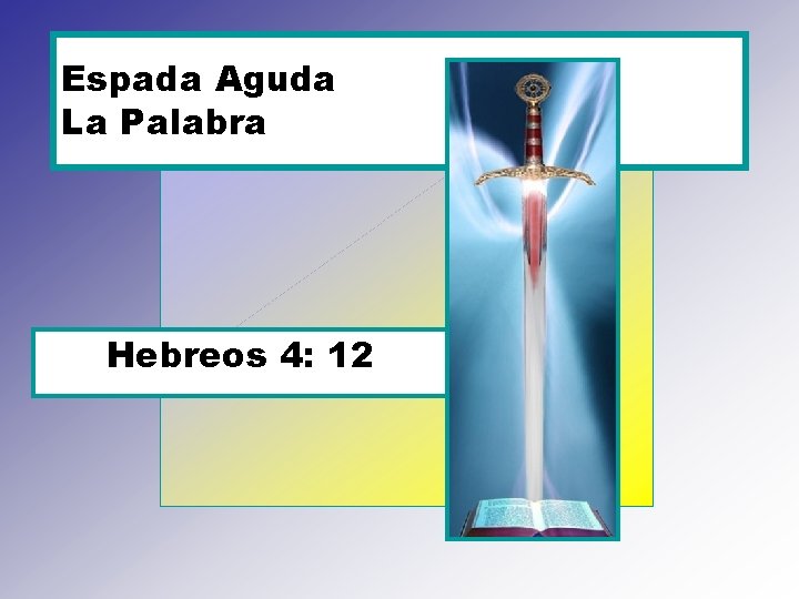 Espada Aguda La Palabra Hebreos 4: 12 