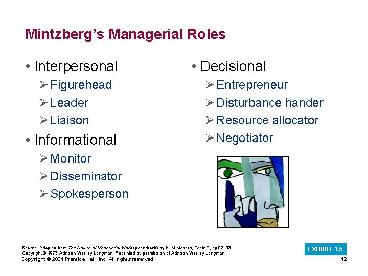 Mintzberg’s Managerial Roles • Interpersonal Ø Figurehead Ø Leader Ø Liaison • Informational •
