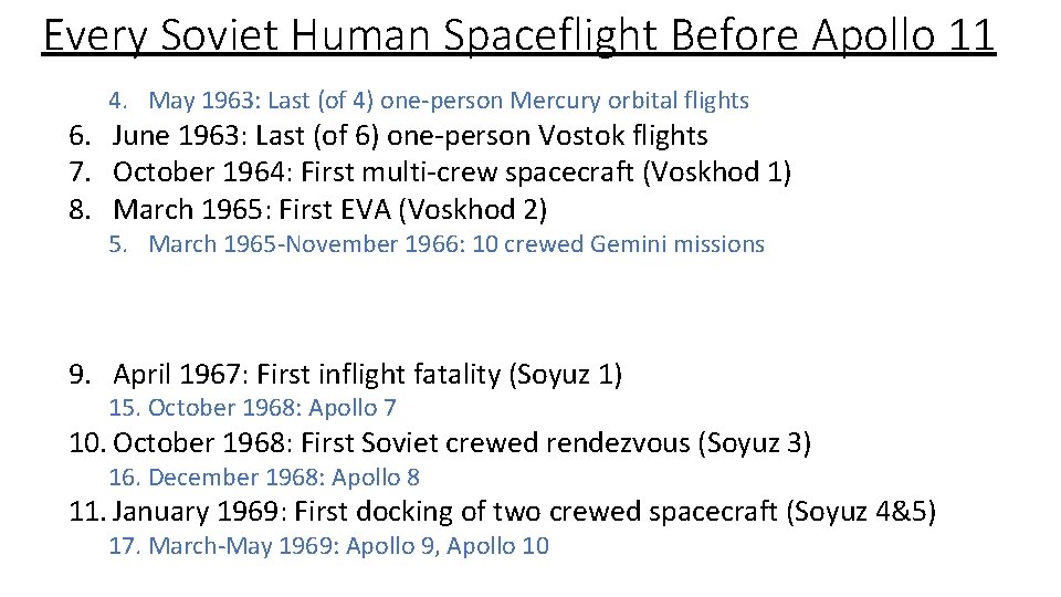 Every Soviet Human Spaceflight Before Apollo 11 4. May 1963: Last (of 4) one-person