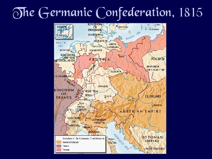 The Germanic Confederation, 1815 