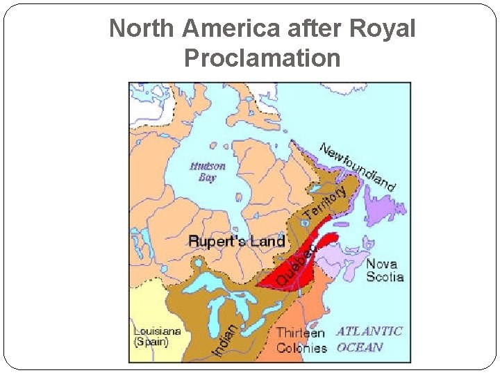 North America after Royal Proclamation 