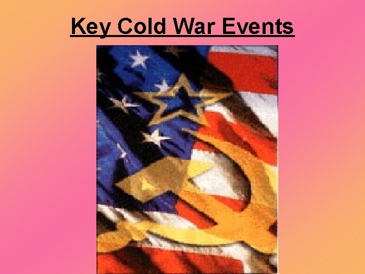 Key Cold War Events 